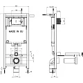 Комплект Jacob Delafon Rodin+ E21749RU-00 кнопка хром