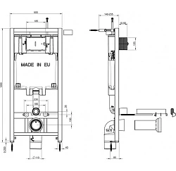 Комплект Jacob Delafon Rodin+ E21749RU-00 кнопка хром