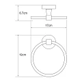 Полотенцедержатель Wasserkraft Isen K-4060 хром
