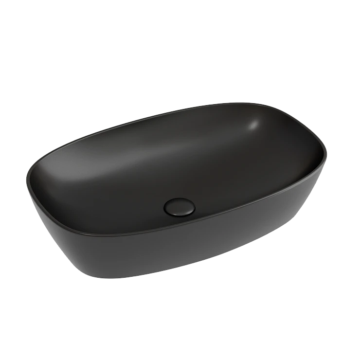 Раковина накладная Ceramica nova Element 600*380*138мм CN6049MB черная матовая