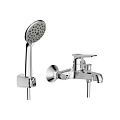 Смеситель для ванны с душем Bravat Eco F6111147C-B хром