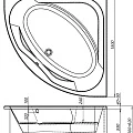 Экран Aquanet Vista 150см 00254383 белый