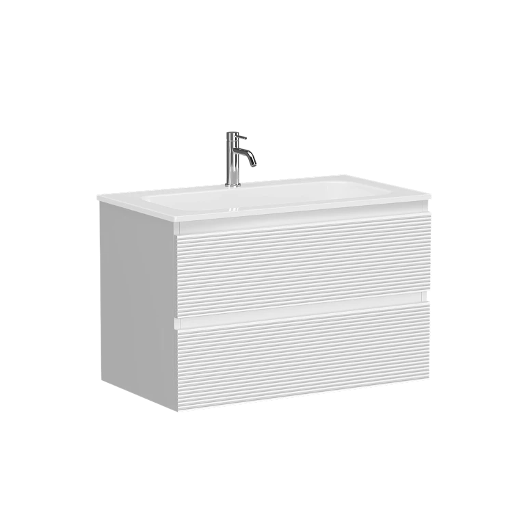 Тумба под раковину Sancos Folk 80 FL80W белая матовая
