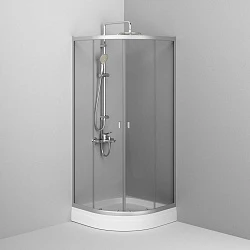 Душевой уголок AM.PM X-Joy 80x80см W88E-205-080MT64 профиль матовый хром, стекло прозрачное