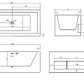 Акриловая ванна ABBER 170x80 AB9339-1.7 белая глянцевая