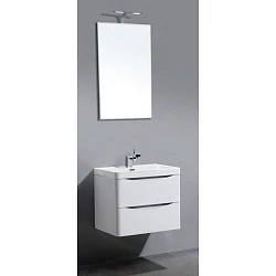 Тумба с раковиной BelBagno Ancona 60 белая глянцевая