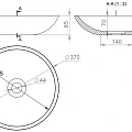 Раковина накладная Salini 1101105GRF белая глянцевая