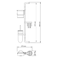 Стойка Wasserkraft Exter K-1458 бронза