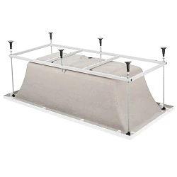 Акриловая ванна BERGES LUMBO 170x75 с каркасом 050006 белая глянцевая