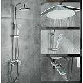 Душевая стойка Gappo G2448-8 хром / белый