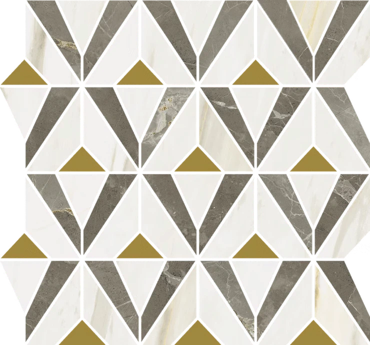Керамическая мозайка Italon Stellaris Grey Mosaico Orpheus Lux 33.8×31.5 600110000976 серый