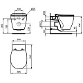 Чаша для унитаза подвесного Ideal Standard Connect AquaBlade E047901