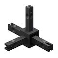 Уголок соединительный Cezares 4D Cadro 82796.0033 черный