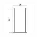 Зеркало Aquaton Ария 50 1A140102AA950 черный глянец