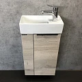 Тумба с раковиной Comforty Асти 40 00-00000831CF дуб дымчатый