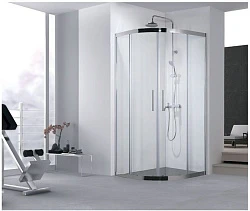 Душевой уголок Aquanet Delta R550 90x90см 202312 профиль хром, стекло прозрачн