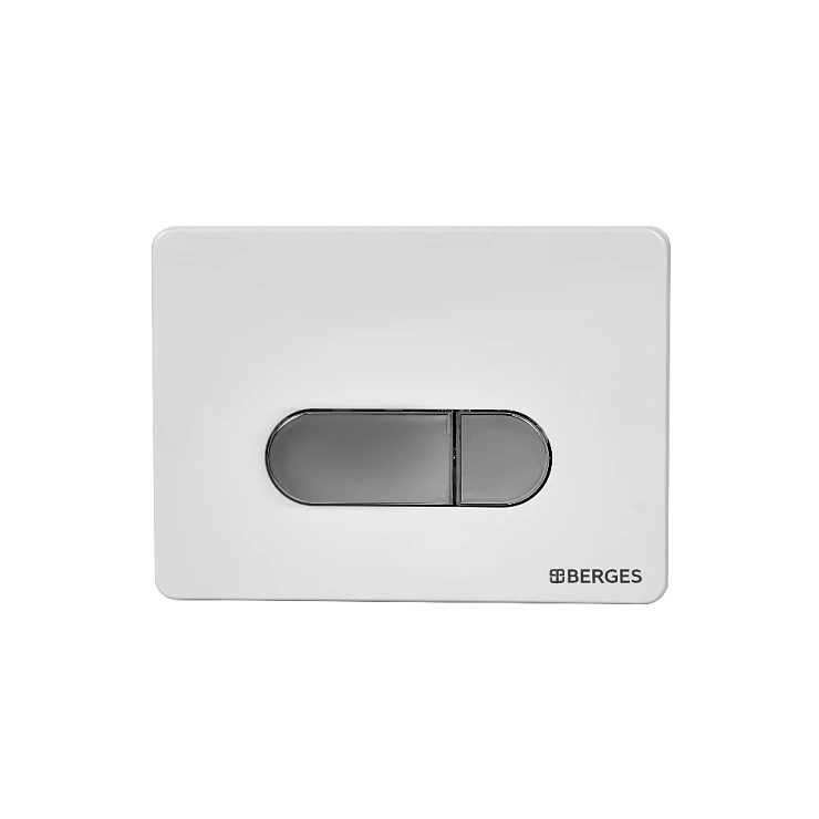 Кнопка смыва Berges Novum D7 040037 белая глянцевая