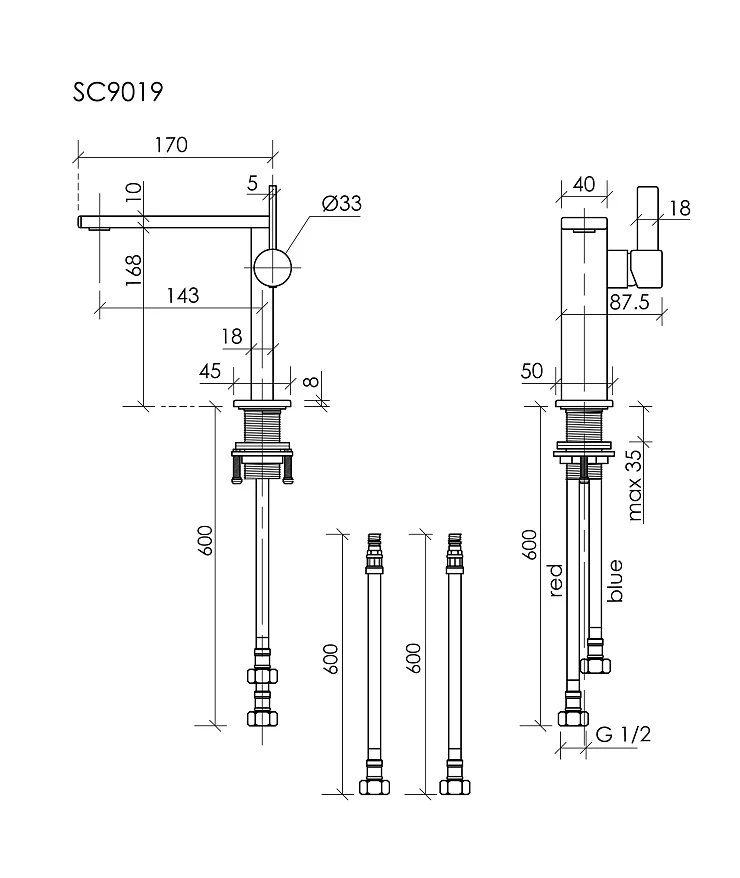 Смеситель для раковины Sancos Linn SC9019BG брашированное золото