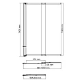 Шторка на ванну Wasserkraft Main 100x140см 41S02-100WS Fixed профиль белый, стекло прозрачное