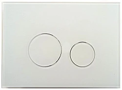 Кнопка смыва KKPol M11 Omnes Vitrum Grande Orbis Mat 350/PPB/124-00-00 белая матовая