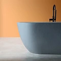 Ванна из искусственного камня ABBER Frankfurt 170x75 AM9941G серая матовая