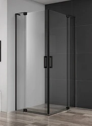 Петля + ручка + кронштейн Cezares SLIDER-TB/HNG/HND-NERO