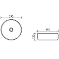 Раковина накладная Ceramica Nova Element CN6022MB черная матовая