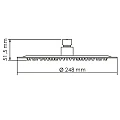 Верхний душ Wasserkraft Wern A121 хром