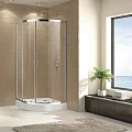 Душевой уголок Cezares Eco 80x80см ECO-(O)-R-2-80-C-Cr профиль хром, стекло прозрачное
