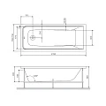 Каркас для ванны AM.PM Like W80A-170-070W-R серый