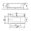 Каркас для ванны AM.PM Spirit W72A-170-075W-R2 Серый
