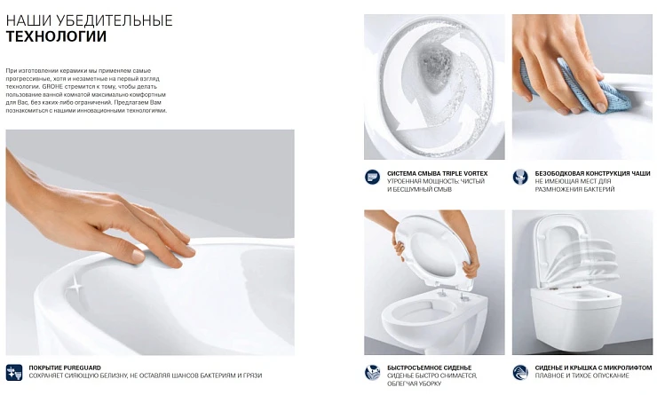 Чаша для унитаза-компакта Grohe Euro Ceramic 39338000
