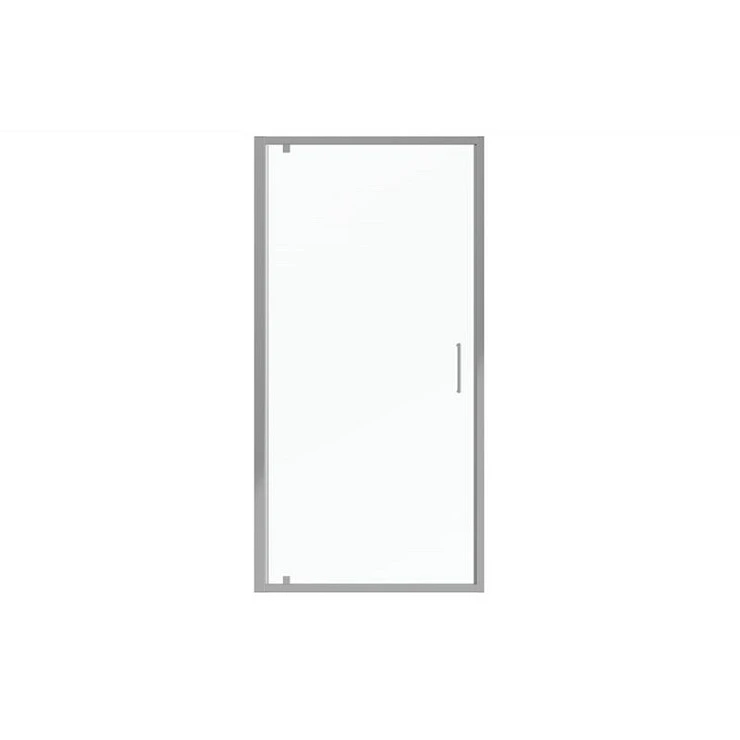 Душевая дверь в нишу Bravat Line 100x200см BD100.4111A профиль хром, стекло прозрачное
