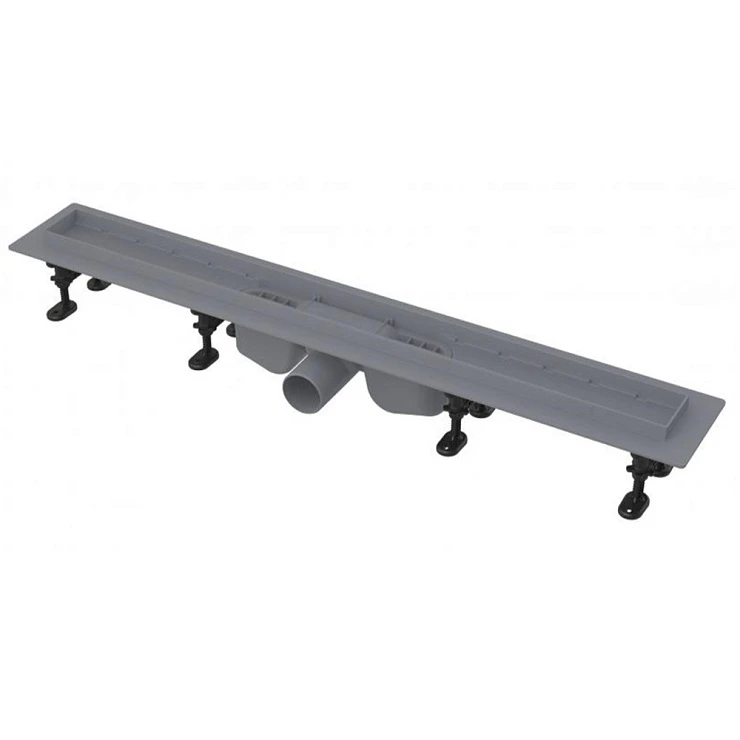Душевой лоток AlcaPlast Optima APZ12-750 с опорами, хром