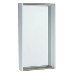 Зеркало Aquaton Бэлла 46 1A221702BBAZ0 белый / светлое дерево