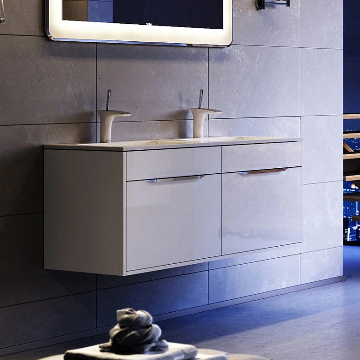 Тумба с раковиной Aqwella 5 stars Malaga 120 белая