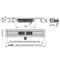Душевой лоток AlcaPlast APZ101 650 с опорами, хром
