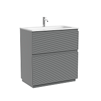 Тумба под раковину Sancos Folk Floor 80 FL80FES напольная, Ergraut soft