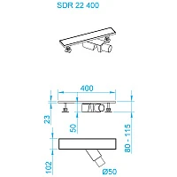Душевой лоток RGW SDR-22 60 47212260-01 хром