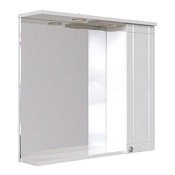 Зеркальный шкаф подвесной SanStar Lira 70 для ванной комнаты белый