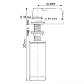Дозатор для кухонной мойки Wasserkraft K-1099 хром