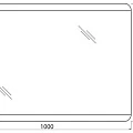 Зеркало BelBagno 100 SPC-CEZ-1000-700-LED-BTN с подсветкой