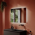Зеркало Sancos 100х70 Square SQ1000 с подсветкой