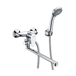 Смеситель WasserKRAFT Leine 3502L для ванны с длинным поворотным изливом, Хром