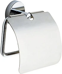 Держатель туалетной бумаги Aquanet Flash R4 с крышкой, хром