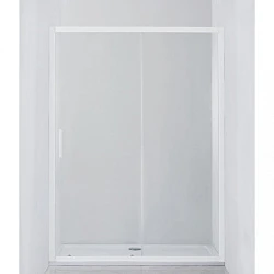Душевая дверь в нишу Cezares 140см RELAX-BF-1-140-P-Bi профиль серый, стекло рифленое