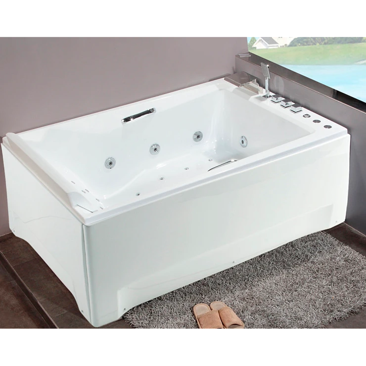 Акриловая ванна Orans OLS-BT65105 R 180x120см 65105R0 с гидромассажем, белая глянцевая