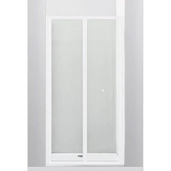 Душевая дверь в нишу Cezares 80см RELAX-BS-80-P-Bi профиль серый, стекло рифленое