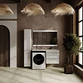 Тумба с раковиной Style Line Даллас ЛЕОН 120 правая, белый глянец