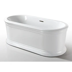 Акриловая ванна AZARIO TOUR 180x90x60 с сифоном TOU18090 белая глянцевая